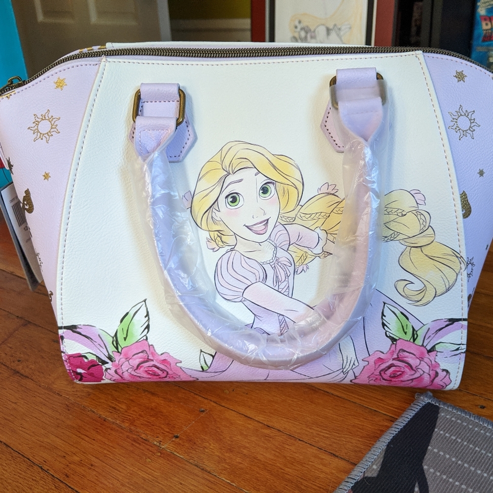 NWT Tangled Rapunzel Loungefly Bag with strap